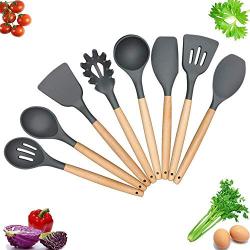 SKYyao Kitchen utensil set Kitchen Supplies Silicone Kitchenware shovel 8-piece Silicone