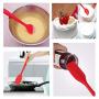 Kitchenware Utensils Set 3 Piece Premium Silicone Heat Resistant Non-Stick Baking Professional Cake Tools Red
