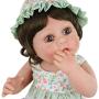 PURSUEBABY 16 Inch Open Mouth Vinyl Reborn Baby Dolls Girls Full Body Silicone Baby Dolls Chocolate Baby Reborn Toddler Girls Dolls for Girls Birthday Gift with Magnetic Pacifier and Gift Box Set