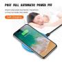 Fast Wireless Charger, Qi Certified, 3 Types Charging Mode, Ultra Slim 0.2 inches, 7.5W Compatible iPhone Xs Max /8 /X /8 Plus/XR/XS, 10W Compatible Samsung Galaxy S8 S9, 5W All Phones (Blue)