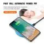 Fast Wireless Charger, Qi Certified, 3 Types Charging Mode, Ultra Slim 0.2 inches, 7.5W Compatible iPhone Xs Max /8 /X /8 Plus/XR/XS, 10W Compatible Samsung Galaxy S8 S9, 5W All Phones (Blue)