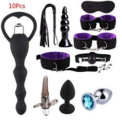 Guiseniour Six Toys for Couples Handcuffs Whipp Gagg Adult Ssex Toys Kit Bondagge Toy Flirtt Games for Couples