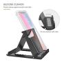 MoKo Phone/Tablet Stand, Foldable Desktop Holder for Devices(6-11") Fit iPhone 11 Pro Max/11 Pro/11, iPad 10.2" 2019, iPhone Xs/Xs Max/Xr/X, iPad Air 3, Mini 5, Galaxy Note 10 Plus, Black(Large Size)