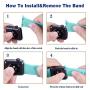VATI Sport Band Compatible for Apple Watch Band 38mm 40mm 42mm 44mm, Soft Silicone Sport Strap Replacement Bands Compatible with 2019 Series 5 iWatch Apple Watch Series 4/3/2/1, Sport, Nike+, Edition