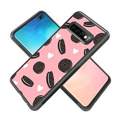Samsung Galaxy S10 Plus Case,Flexible Soft TPU Cover Shell,Slim Silicone Black Rubber Non-Slip Durable Design Protective Phone Case for Samsung Galaxy S10 Plus -Biscuits