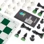 Best Chess Set Ever - Chess Board Game with Triple Weight Pieces, Green Silicone Board