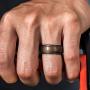 Saco Band Silicone Rings Men - 7 Rings / 1 Ring Rubber Wedding Bands