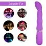 WELLWANTED 10 Modes Silicone G-Spot Vibration Clitoral Stimulate Masturbation Massager Sex Toy for Women, Purple, 6.4 Ounce