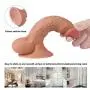 Sex Toys Realistic 7.67 Inch Realistic Ultra-Soft Silicone Dildo Lifelike Vein Superior Penis Dual Layer Liquid Silicone Penis with Suction Cup Adult Sex Massage Masturbation Toys for Women 366G Anal