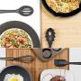 Cooking Utensils Set - 10 Piece Silicone Kitchen Spatula Set - Black Professional Cooking Utensils - Nonstick Silicone and Heat Resistant Kitchenware