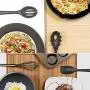 Cooking Utensils Set - 10 Piece Silicone Kitchen Spatula Set - Black Professional Cooking Utensils - Nonstick Silicone and Heat Resistant Kitchenware
