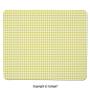 Premium-Textured Mouse pad,Vintage Style Checkered Pattern Picnic Design Kitchenware Xmas Cafe Cloth Image Art,Dual Use Mouse pad for Office/Home (11.81" x 27.55"),Yellow White