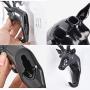 MOVEmen Hook Deer Head Self Adhesive Hook Hanger Bag Keychain Hook Clothing Support Sticky Holder Wall Door Hook Jewelry Stand Home Decoration Hooks Umbrella Stand Drain Rack Kitchenware Storage Rack