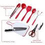 Qudos Cooking and Grilling Utensil Organizer Travel Set with Carry Case - Portable Camping Tools and Kitchen Accessories - Cookware Travel Kit with Chopping Board, Scissors and Knife - Grill Supplies