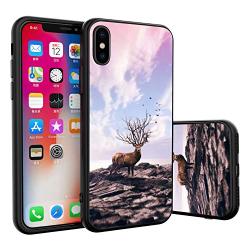 Deer iPhone 10 X Xs (5.8-Inch) Glossy Edge Phone Case