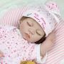 CHAREX Reborn Baby Doll Lifelike Sleeping Newborn Dolls, 22 inch Soft Vinyl Weighted Girl Gift Set for Ages 3+