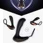 qqooo Remote Control Moving Silicone Pro State Automatic Stimulator Auto Electric Speed Machine Toy Extension Extender Sleeve Sheath Girth Enhancer for Men Double Ring Beads Plug Toy for Couple
