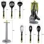 Essential Nylon Kitchen Utensil Set Safety Nice Ergonomic Gadget Utensils Scald-proof Kitchenware with Stand 7pcs/set