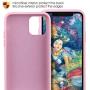 MILPROX iPhone 11 Pro Case with Screen Protector, Liquid Silicone Gel Rubber Shockproof Slim Shell with Soft Microfiber Cloth Lining Cushion Cover for iPhone 11 Pro 5.8 inch (2019)-Pink