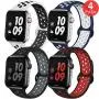 EXCHAR Sport Band Compatible with Apple Watch Band 38mm 42mm 40mm 44mm Breathable Soft Silicone Replacement Wristband Women and Men for iWatch Series 5 4 3 2 1 Nike+ All Various Styles