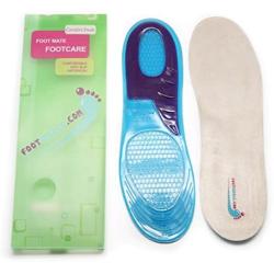 Foot Relief Soft Silicone Sports Gel Insoles, Insert Pad (L (8~13 US Mens))