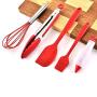 Hjyi Kitchen Cooking Silicone baking Set Silicone kitchenware non-stick pot high temperature silicone scraper cake tool (5-piece set)