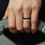 ThunderFit Womens Thin Swivel Rings, 10 Rings / 8 Rings / 4 Rings / 1 Ring - Stackable Silicone Wedding Rings - 2.5mm Wide - 2mm Thick