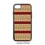 SCOCICI Non-Slip Drop Protection Smart Cell Phone Case Native Indigenous People Different Poses Tribal Ancient Culture Borders Decorative Compatible with iPhone 7