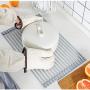 wuchenmin 2Pcs Roll Up Dish Drying Rack, Silicon Coated, Stainless Steel, Round and Square, Solid Rods, Draining, Trivet, Heat Resistant Mat Task, Kitchen.
