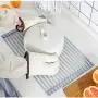wuchenmin 2Pcs Roll Up Dish Drying Rack, Silicon Coated, Stainless Steel, Round and Square, Solid Rods, Draining, Trivet, Heat Resistant Mat Task, Kitchen.