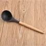 Premium Silicone Cooking Utensils Set, 8 Piece Kitchen Utensil Set with Natural Wood Handles,Non-stick pan silicone shovel spatula kitchen tool silicone cooking kitchenware set