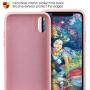 MILPROX iPhone X/Xs Silicone Series Liquid Silicone Gel Rubber Slim Fit Case with Soft Microfiber Cloth Lining Cushion for iPhone X/iPhone Xs-Pink