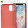 MILPROX iPhone 11 Case with Screen Protector, Liquid Silicone Gel Rubber Shockproof Slim Shell with Soft Microfiber Cloth Lining Cushion Cover for iPhone 11 6.1 inch (2019)-Coral