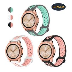 Valband Compatible Samsung Galaxy Watch (42mm) Band/Galaxy Watch Active (40mm) Bands, Soft Silicone 20mm Watch Band Replacement Sport Strap Wristband for Women Men