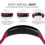 OenFoto Compatible Gear Fit2 Pro/Fit2 Band, Replacement Silicone Accessories Strap Samsung Gear Fit2 Pro SM-R365/Gear Fit2 SM-R360 Smartwatch -5-Pack