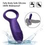 Silicone Vibrating Cock Ring Rechargeable 10-Speed Penis Ring Vibrator Sex Toy for Male or Couples