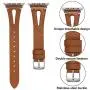 Haveda Leather Bands Compatible for Apple Watch 40mm 38mm 44mm 42mm, iWatch Series 5, Series4, Series 3/2/1, Women Printed Apple Watch 38mm Band Slim Feminine Breathable Floral Wristband
