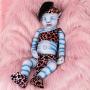 Vollence 20 Inch Avatar Eye Closed Full Silicone Baby Doll ,Not Vinyl Material Dolls,Real Full Body Silicone Reborn Baby Doll, Handmade Lifelike Newborn Baby Doll - Boy
