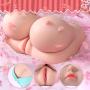 Realistic 3D Pussy Oral Male Masturbator with Big Boobs for Men, Silicone Sex Love Doll with Virgin Vagina Tight and Lifelike Oral Toys Pussy for Male Masturbation