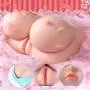 Realistic 3D Pussy Oral Male Masturbator with Big Boobs for Men, Silicone Sex Love Doll with Virgin Vagina Tight and Lifelike Oral Toys Pussy for Male Masturbation