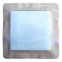 Silicone Foam Dressing with Border (Adhesive) Waterproof 6" X 6" (15 cm X 15 cm) (Central Ultra Absorbent-Foam Pad is 4" X 4") 5 Per Box (1); Wound Dressing by Areza Medical