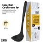 Klee 10-Piece Non-Stick Silicone Kitchen Utensil Set, Black