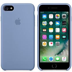 Dawsofl Soft Silicone Case Cover for Apple iPhone 8 (4.7inch) Boxed- Retail Packaging (Azure)