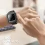 Clayco Fitbit Blaze Bands, [Hera Series] Shock Resistant Bumper Case with Strap Bands for Fitbit Blaze Replacement Smart Fitness Watch Wristband (Black)