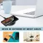 GLOUE Wireless Charger, 10W Qi-Guaranteed Wireless Charging Compatible with iPhone Xs Max/XS/XR/X/8/8 Plus, Compatible with Galaxy S9/S9+/S8/S8+/Note 8, 5W for All Qi-Enabled Phones(No AC Adapter)