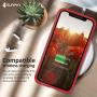 SURPHY Silicone Case for iPhone X iPhone Xs Case, Thicken Liquid Silicone Shockproof Protective Case Cover (Full Body Thick Case with Microfiber Lining) Compatible with iPhone X XS 5.8, Red