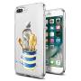 iPhone 7 Plus 8 Plus Case, Soft TPU Slim-Fit Flexible Ultra-Thin Clear Case, Full-Body Rugged Bumper Print Kitchenware Case for iPhone 7 Plus 8 Plus, Transparent