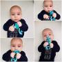Mombella Dancing Elephant Soft Silicone Baby Teething Toy &Toothbrush/Gum Massager for teething pain relief,soft and durable. For baby teeth eruption period, 3M+. With a teether/pacifier clip.