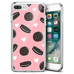 iPhone 7 8 Case,Flexible Soft TPU Cover Shell,Slim Silicone Black Rubber Non-Slip Durable Design Protective Phone Case for iPhone 7 8 -Biscuits