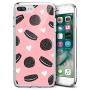 iPhone 7 8 Case,Flexible Soft TPU Cover Shell,Slim Silicone Black Rubber Non-Slip Durable Design Protective Phone Case for iPhone 7 8 -Biscuits